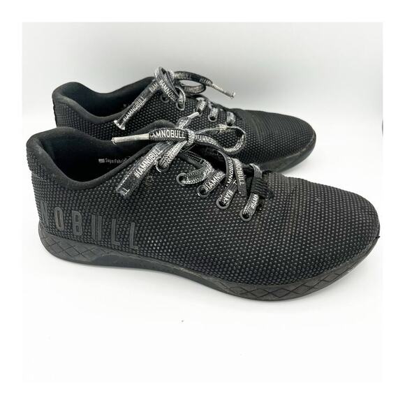 NoBull Superfabric Unisex Trainer Workout Sneaker Black on Black M 7.5/ W 9 - Picture 1 of 9